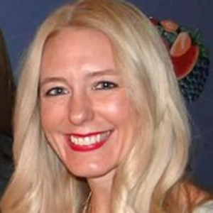 blonde woman smiling