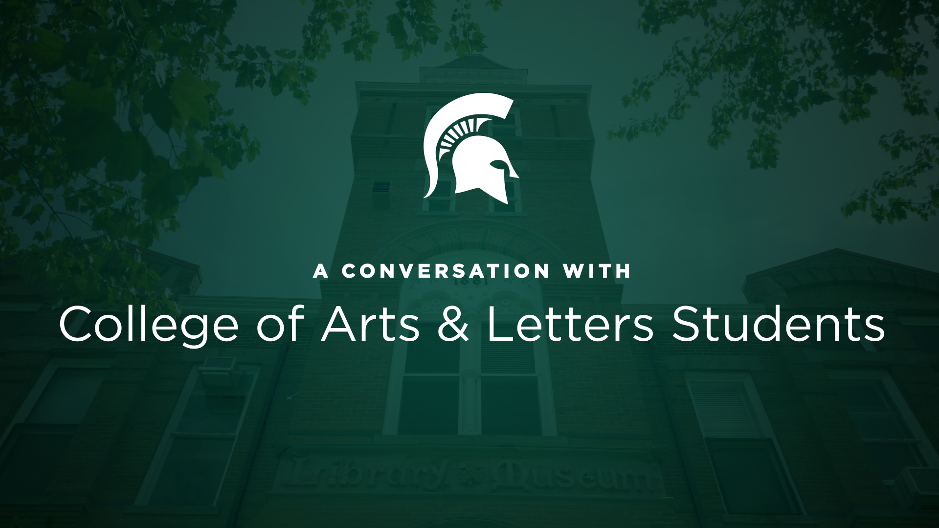 Read more about the article Conversations with the College of Arts & Letters Students